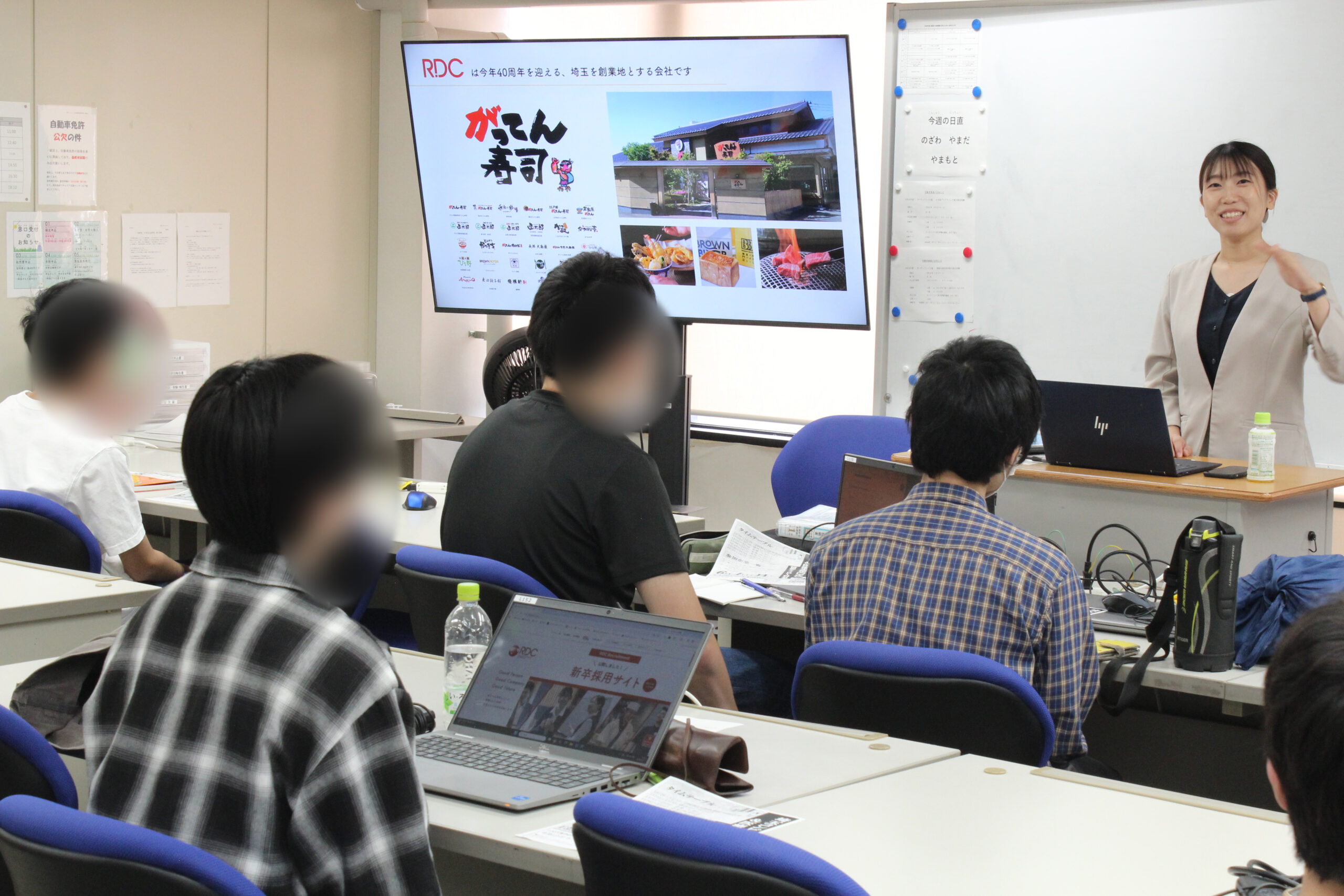 株式会社アールディーシー様による企業説明の様子